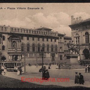 ae2031 - CARTOLINA  D'EPOCA - Bologna Città - Piazza Vittorio Emanuele II