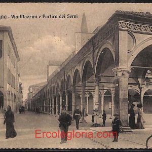 ae2041 - CARTOLINA  D'EPOCA - Bologna Città - Via Mazzini  1914