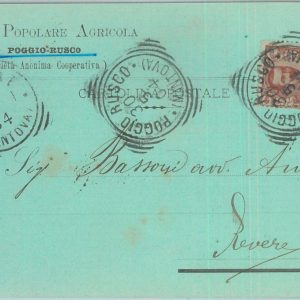 85786 - CARTOLINA d'Epoca -  MANTOVA provincia -  POGGIO RUSCO 1904