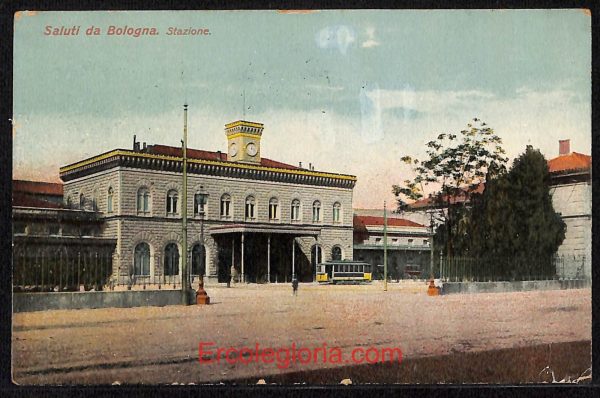 ae2043 - CARTOLINA  D'EPOCA - Bologna Città - Stazione  1917