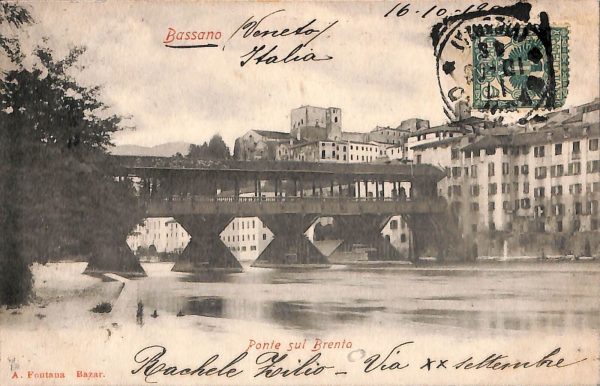 ab4038 -  CARTOLINA  D'EPOCA - Vicenza  Provincia  -  Bassano 1903