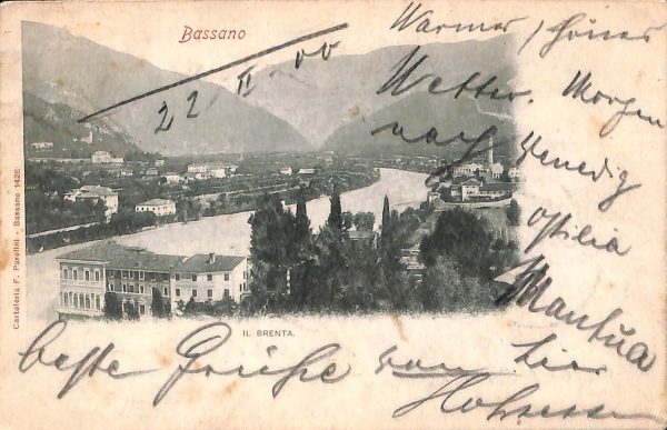ab4041 -  CARTOLINA  D'EPOCA - Vicenza  Provincia  -  Bassano 1900