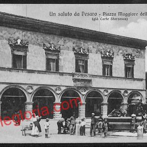 ah6495 - CARTOLINE  D'EPOCA - Pesaro Città - Piazza Maggiore della Prefettura