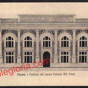 ah6496 - CARTOLINE  D'EPOCA - Pesaro Città - Palazzo RR. Poste