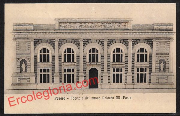 ah6496 - CARTOLINE  D'EPOCA - Pesaro Città - Palazzo RR. Poste