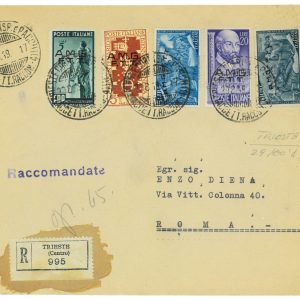 P2669 - ITALIA , L100 RISORGIMENTO, + ALTRI, IN AFFRANCATURA MULTICOLORE