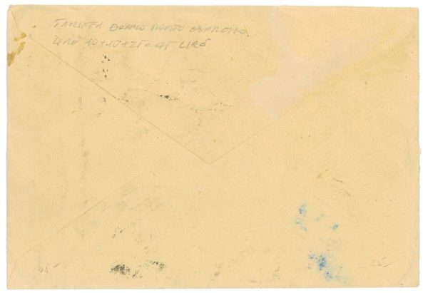 P2670 - ITALIA 22.7.48, RISORGIMENTO, 6 VALORI DIVERSI, IN LETTERA PER ESPRESSO - immagine 2