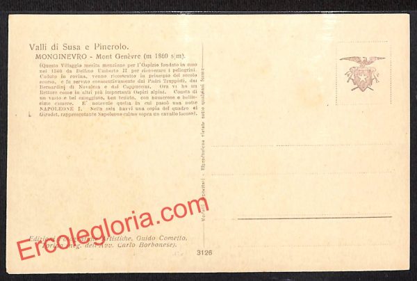 ai9026 - CARTOLINA D'EPOCA - Torino Provincia -  Monginevro - immagine 2