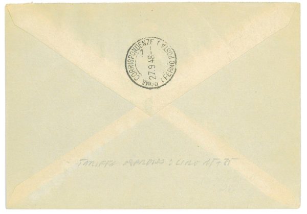 P2671 - ITALIA AMG-FTT , 3VALORI (INCLUSO IL L35 PER ESPRESSO) 25.90.48 PER ROMA - immagine 2