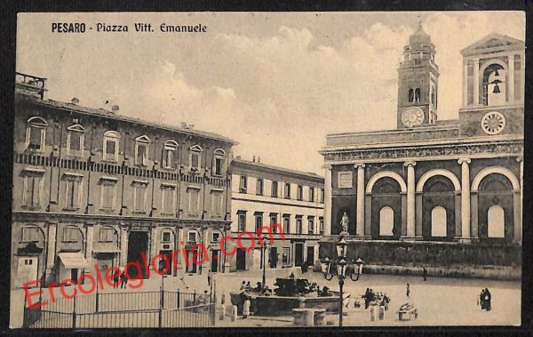 ah6501 - CARTOLINE  D'EPOCA - Pesaro Città - Piazza Vittorio Emanuele