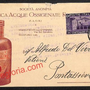 ah9221 - STORIA POSTALE - Ravenna Città - Fabbrica Acque Ossigenate