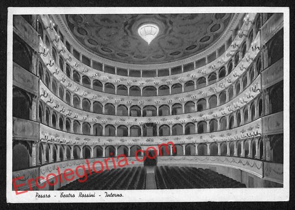 ah6503 - CARTOLINE  D'EPOCA - Pesaro Città - Teatro Rossini