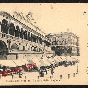 ah4069 - CARTOLINA D'EPOCA - Padova Città - Piazza dell' Erbe