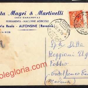 ah9231 - STORIA POSTALE - Ravenna Provincia - Alfonsine