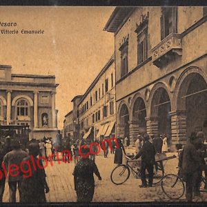 ah6515 - CARTOLINE  D'EPOCA - Pesaro Città - Piazza Vittorio Emanuele