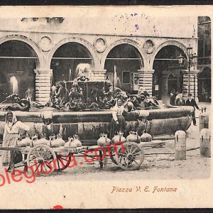 ah6516 - CARTOLINE  D'EPOCA - Pesaro Città - Piazza Vittorio Emanuele Fontana