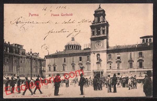 ah5385 - CARTOLINA D'EPOCA - Parma Città - Piazza Garibaldi