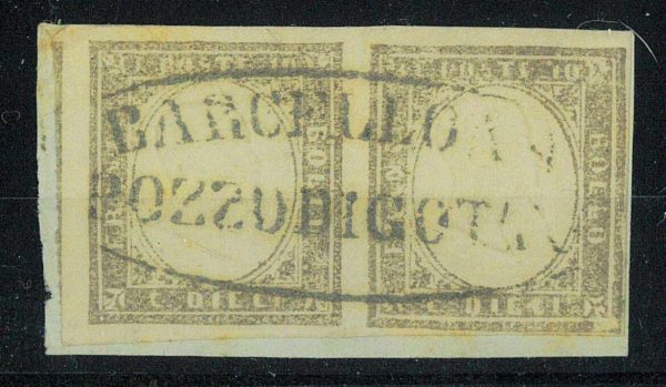 2969 F - SARDEGNA SASS. 14 CC, USATO IN SICILIA
