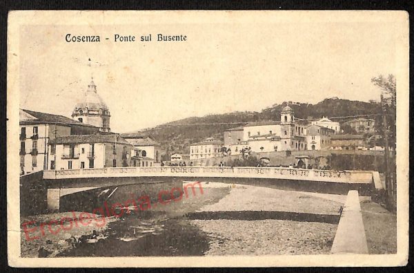 ae5402 - CARTOLINA D'EPOCA - Cosenza Città - Ponte sul Busente