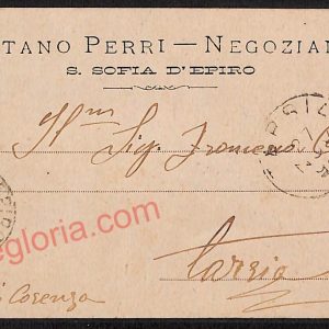 ae5405 - CARTOLINA D'EPOCA - Cosenza Città - Gaetano Perri  1894