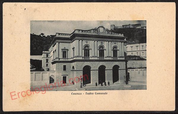 ae5406 - CARTOLINA D'EPOCA - Cosenza Città - Teatro Comunale