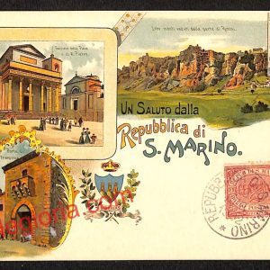 ai4921 - CARTOLINA D'EPOCA - San Marino - Panorama