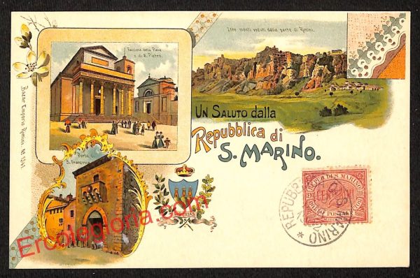 ai4921 - CARTOLINA D'EPOCA - San Marino - Panorama
