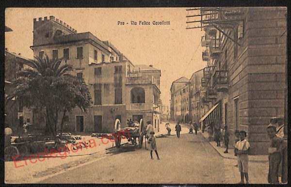 ag1381 - CARTOLINA D'EPOCA - Genova Provincia - Pra  1922
