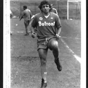 F0032 - FOTOGRAFIA CALCIATORE - Squadra SSC NAPOLI  - PECCI    28 Luglio 1985
