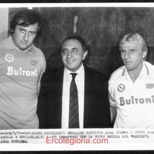 F0038 - FOTOGRAFIA CALCIATORE - Squadra SSC NAPOLI  9 Luglio 1985