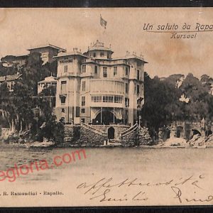 ag1391 - CARTOLINA D'EPOCA - Genova Provincia - Rapallo  1905