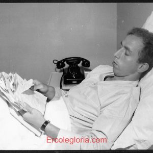 F0042 FOTOGRAFIA CALCIATORE - Squadra SSC NAPOLI -OTTAVIO BIANCHI  8 Giugno 1967