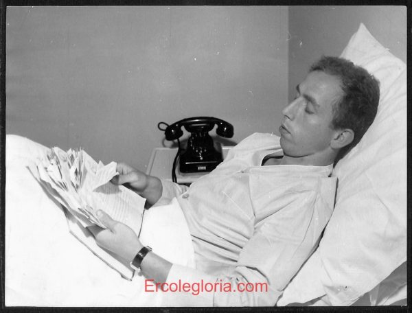 F0042 FOTOGRAFIA CALCIATORE - Squadra SSC NAPOLI -OTTAVIO BIANCHI  8 Giugno 1967