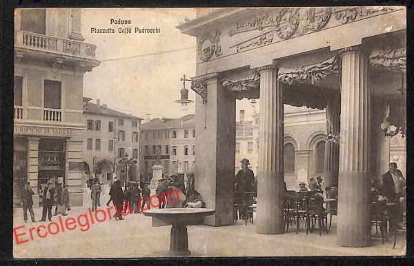 ah4095 - CARTOLINA D'EPOCA - Padova Città - Piazzetta Caffè Pedrocchi