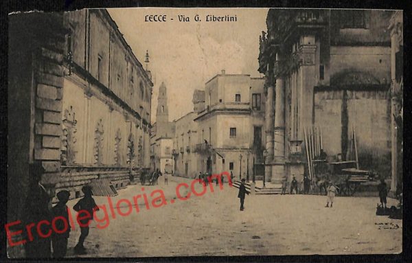 ag5854 - CARTOLINA D'EPOCA - Lecce Città - Via G. Libertini
