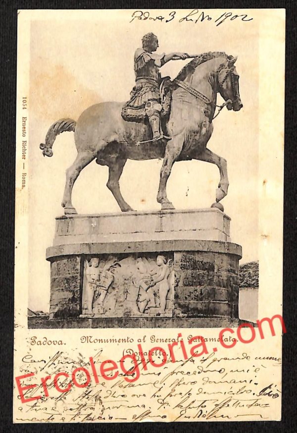 ah4103 - CARTOLINA D'EPOCA - Padova Città - Monumento al Generale Gattamelata