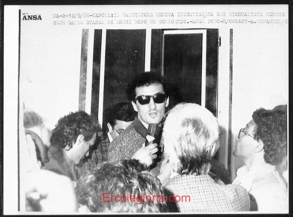 F0047 - FOTOGRAFIA CALCIATORE - SSC NAPOLI - ALESSANDRO RENICA   12 Luglio 1988