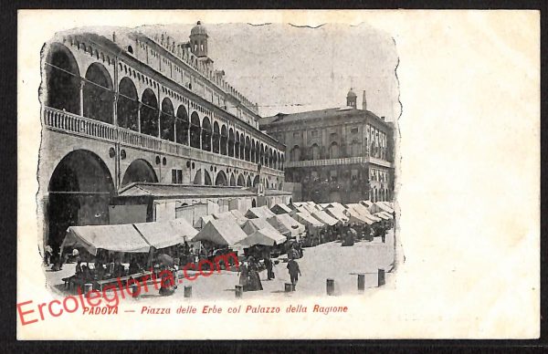 ah4104 - CARTOLINA D'EPOCA - Padova Città - Palazzo della Ragione