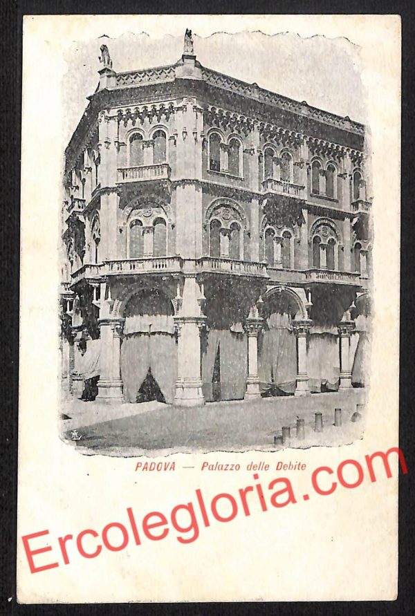 ah4106 - CARTOLINA D'EPOCA - Padova Città - Palazzo della Debite