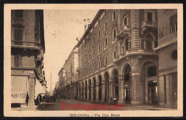 ae2051 - CARTOLINA  D'EPOCA - Bologna Città - Via Ugo Bassi  1933