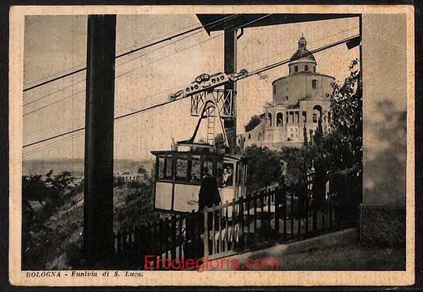 ae2052 - CARTOLINA  D'EPOCA - Bologna Città - Funivia di S. Luca