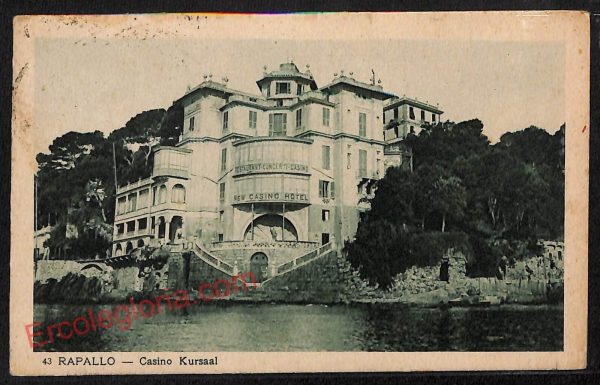 ag1393 - CARTOLINA D'EPOCA - Genova Provincia - Rapallo  1931