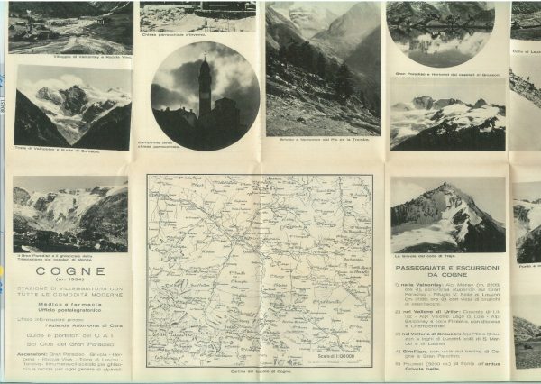 80431 - ITALIA - MAPPA Turistica  - VALLE D'AOSTA Cogne 1934 - Vintage Map - immagine 2