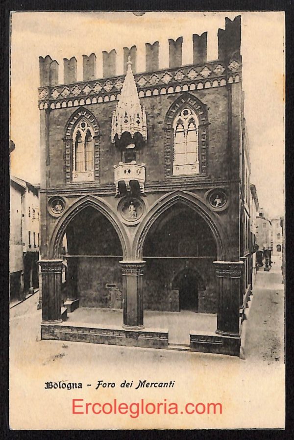 ae2061 - CARTOLINA  D'EPOCA - Bologna Città - Foro dei Mercanti