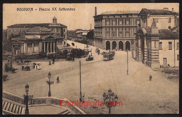 ae2062 - CARTOLINA  D'EPOCA - Bologna Città - Piazza XX Settembre  1913