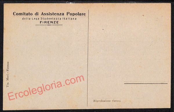 ae7163 - CARTOLINA D'EPOCA - Firenze Città - Comitato di Assistenza Popolare - immagine 2