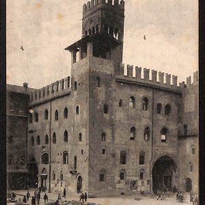 ae2063 - CARTOLINA  D'EPOCA - Bologna Città - Palazzo Re Enzo