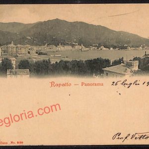 ag1401 - CARTOLINA D'EPOCA - Genova Provincia - Rapallo  1900