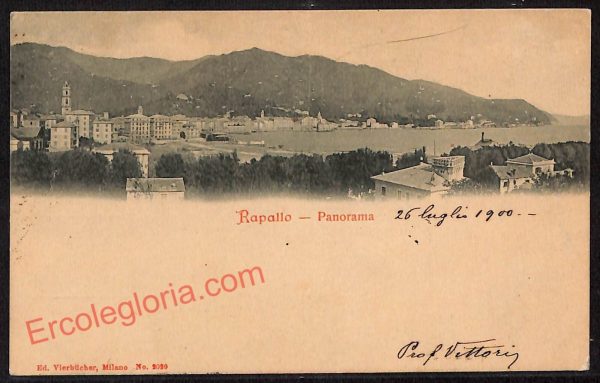 ag1401 - CARTOLINA D'EPOCA - Genova Provincia - Rapallo  1900