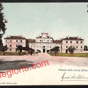 ah5392 - CARTOLINA D'EPOCA - Parma Città - Palazzo della Scuola Militare